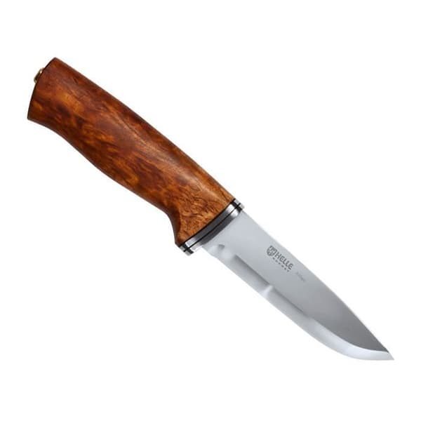 Kniv - HELLE - Alden - 4,13 tums blad - Madre björkhandtag - Rostfritt stål