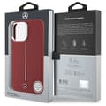 Miniatyrbild 6 av 6: Silicone-fodral - Mercedes-Benz - iPhone 16 Pro Max - Röd - MagSafe-kompatibilitet - Elegant design