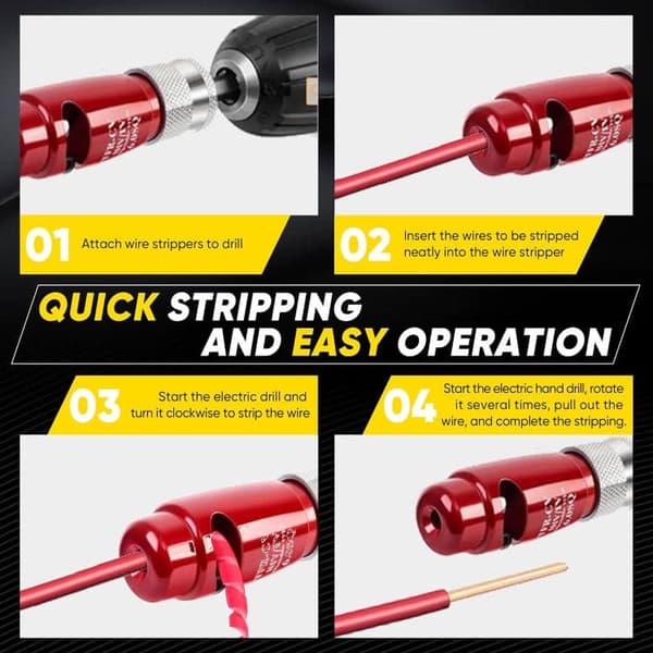 OBOSOE Strip Cable Stripper velegnet til rundt kabel, vådrumskabel, datakabel, koaksialkabel