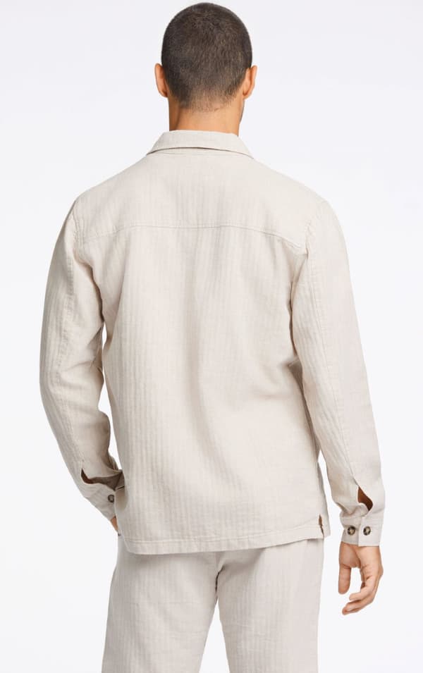 Lindbergh - Overshirt 30-304020 Fiskbensmönster