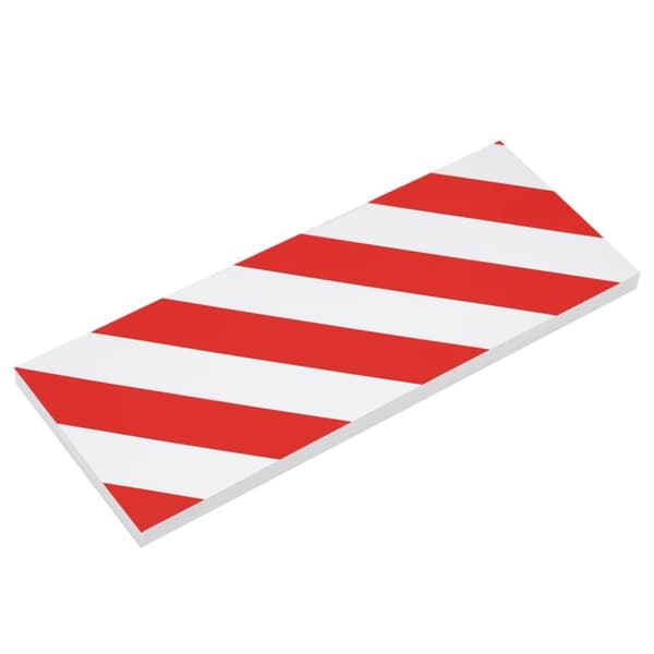 vidaXL Väggskydd 6 st röd och vit 50x20x2 cm EVA Foam