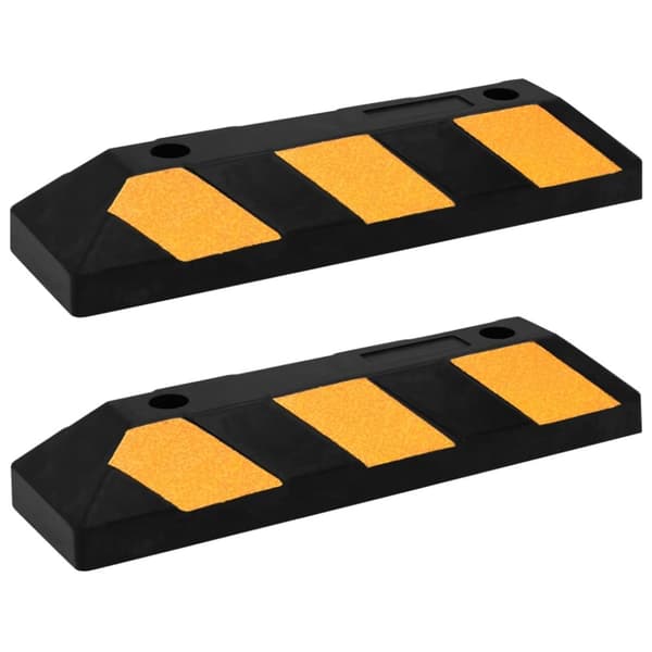 Parkkimerkit & Luvat - Living Heijastavat pysäköintistopparit 2 kpl 56x15x10 cm kumi