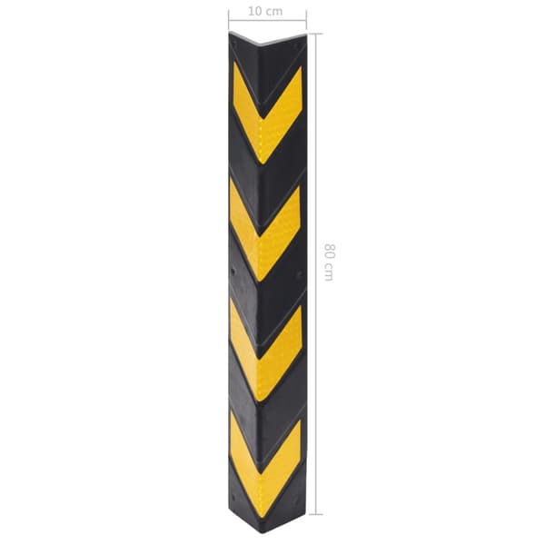 Reflekterande stötskydd 5 st gummi 80 cm - Hörnskydd - Stötskydd - Home & Living