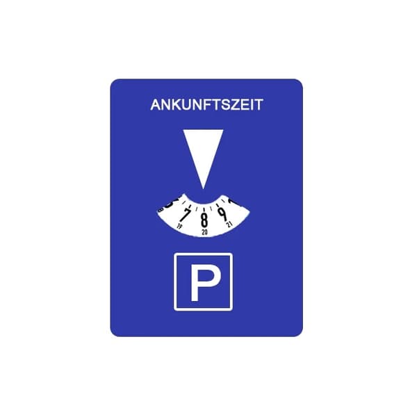 Pysäköintikiekko, Ajastin, Neljän Kielen Versio, Kestävä Suunnittelu,Saksankielinen versio