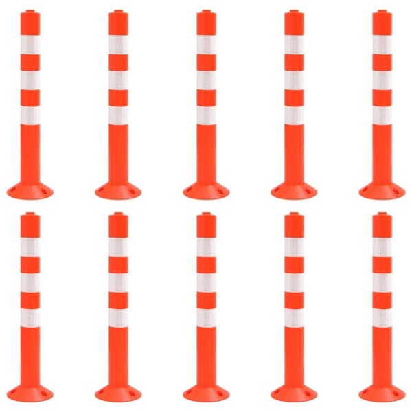 Trafikpollare 10 st 75 cm PE