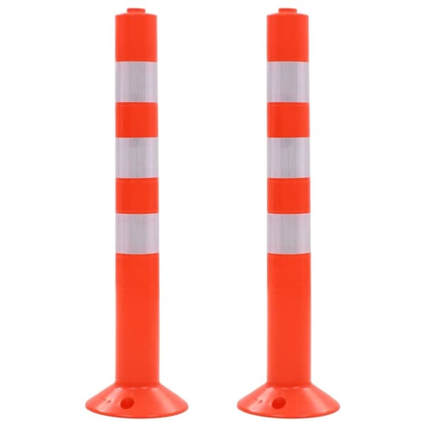 Trafikpollare 2 st plast 75 cm