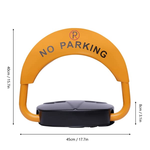 Parkeringsplatslås, Robust väderbeständig design, Intelligent fjärrstyrning,Orange