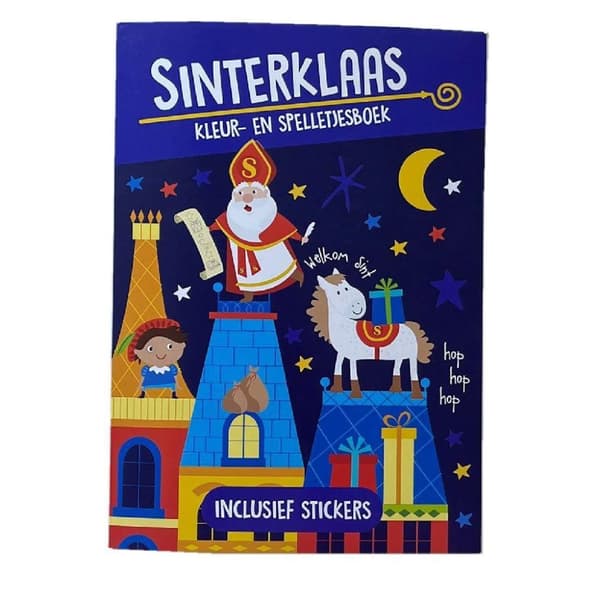 Sinterklaas färg- och aktivitetsbok