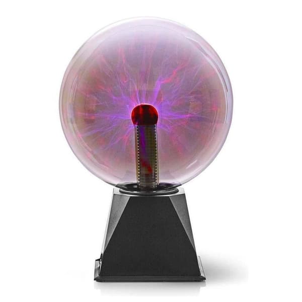 Nedis FUDI215BK Plasma Light Ball 20 cm Sort/Glas