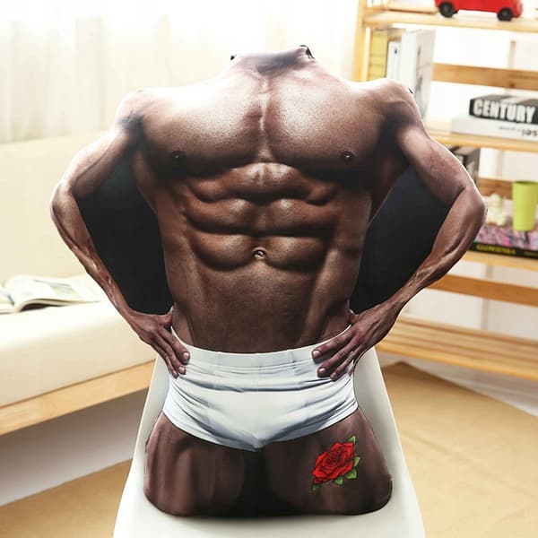 ANTI-STRESSKUDDE KROPP TORSO HERR STICKANS PRESENT 1:1 XXL 85cm
