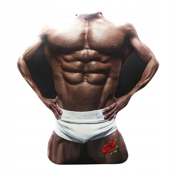 ANTI-STRESSKUDDE KROPP TORSO HERR STICKANS PRESENT 1:1 XXL 85cm