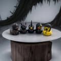 Miniatyrbild 5 av 7: Badkar Gotisk anka Tungmetall Goth Thicc Svart Badkar Present