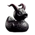 Miniatyrbillede 1 af 8: BADEAND GOTISK and HEAVY METAL Sort 15cm til BADEGAVE