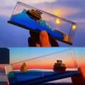 Miniatyrbillede 4 af 11: Krydstogtskib Båd Flaske Isbjerg Anti-stress Drift Gave