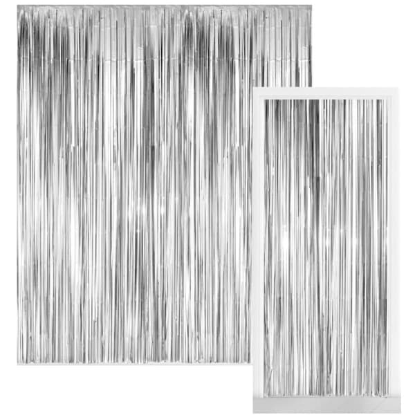 Glitterdraperi 100x240 cm - Skapa Festlig Atmosfär med denna Glittrande Dekoration Glitterdraperi Dörrdraperi Glittergardin Partydraperi