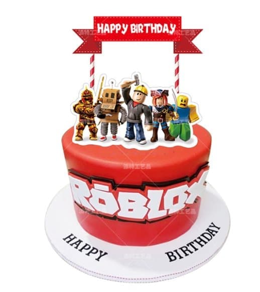 Roblox Barnkalas Ballongbåge - Happy Birthday