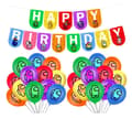 Miniatyrbild 3 av 6: Among Us Barnkalas Ballongbåge - Happy Birthday party