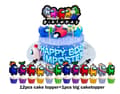 Miniatyrbild 5 av 6: Among Us Barnkalas Ballongbåge - Happy Birthday party