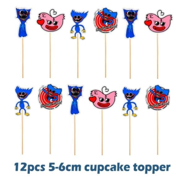 Poppy Playtime Valmue Legetid huggy wuggy børnefest Ballonsløjfe -Tillykke med fødselsdagen
