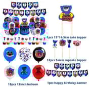 Poppy Playtime huggy wuggy barnkalas Ballongbåge -Happy Birthday