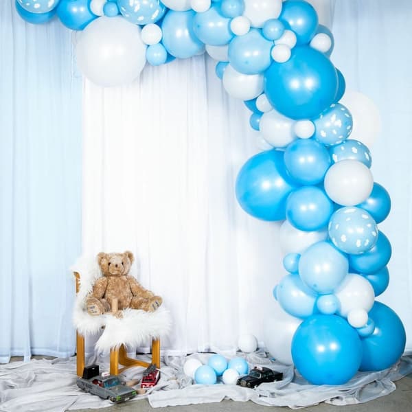 Ballongbåge Kit Baby Blå