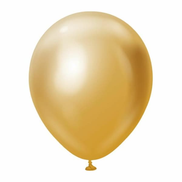 Latexballonger Gold Chrome Pro Metallic 30cm 10-pack