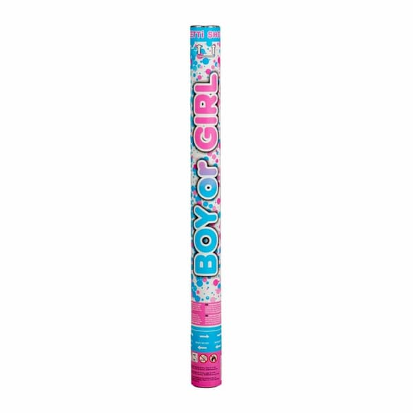 Konfettikanon Boy or Girl Rosa 60cm
