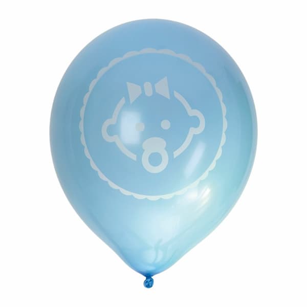 Ballong 12" "Baby Boy" Blå 8-pack