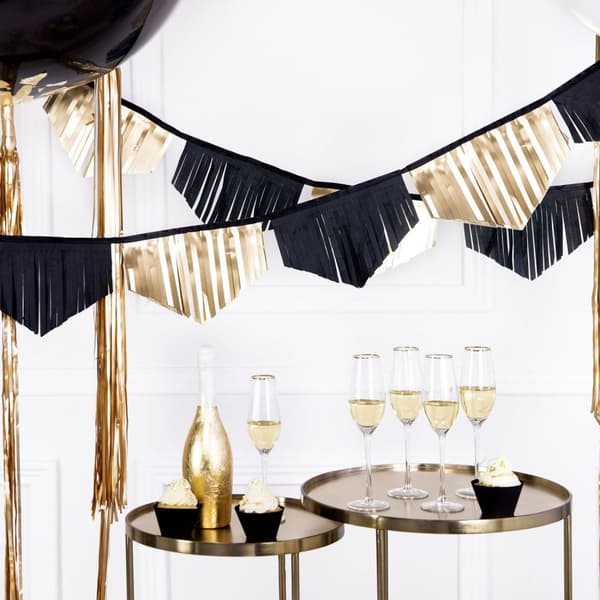 Girlang Svart Guld 3m