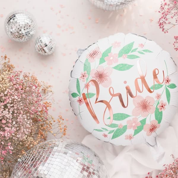 Folieballong Blommor Bride 45cm