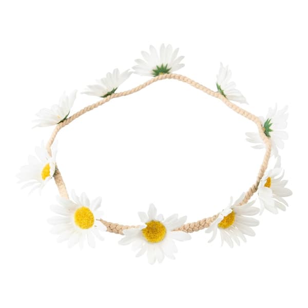 Krans Huvud Vita blommor