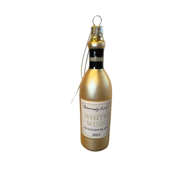 Julgransdekoration White wine 13cm
