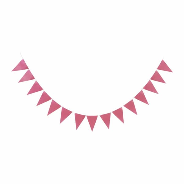Girlang rosa trianglar 360cm