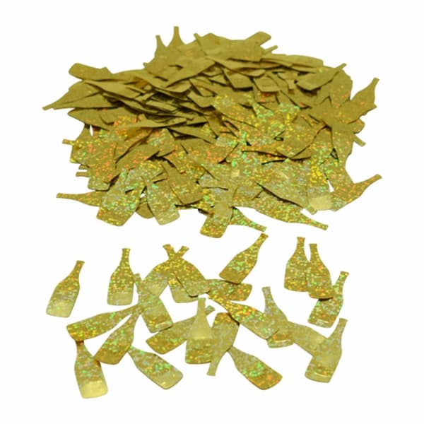 Konfetti Guldflaskor ca 20g