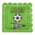 Miniatyrbild 1 av 2: Pappersservett Fotboll 17x16cm 16-pack