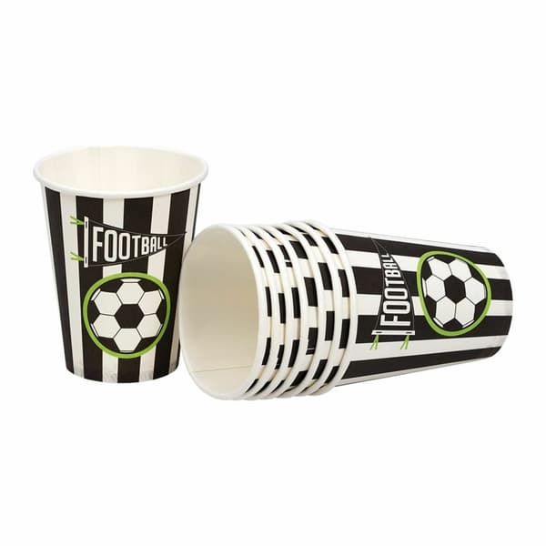 Pappersmugg Fotboll 8-pack