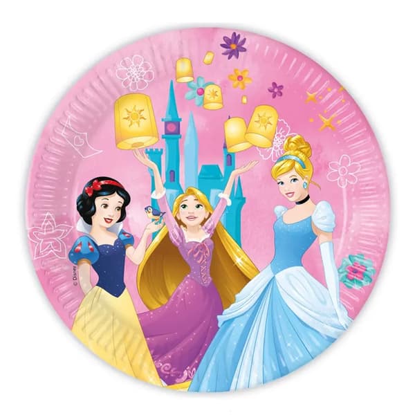 Papperstallrik 23cm Disney Prinsessa 8-pack