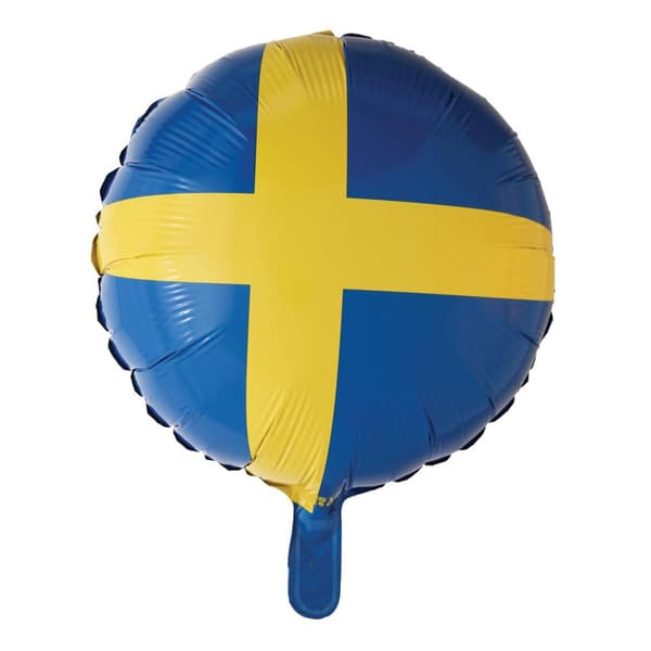 Folieballong Svensk Flagga 46cm