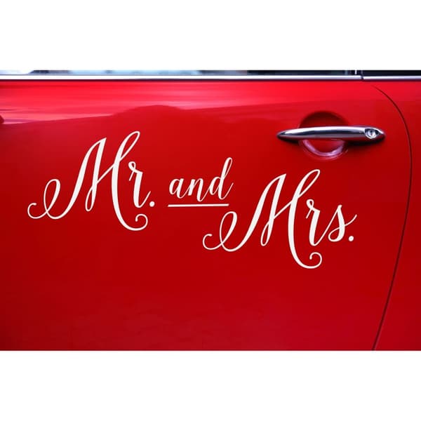 Bildekoration Mr. And Mrs.