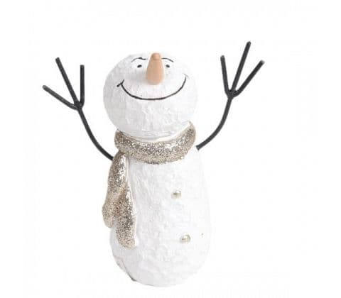 Snögubbe silverhalsduk,  H9cm