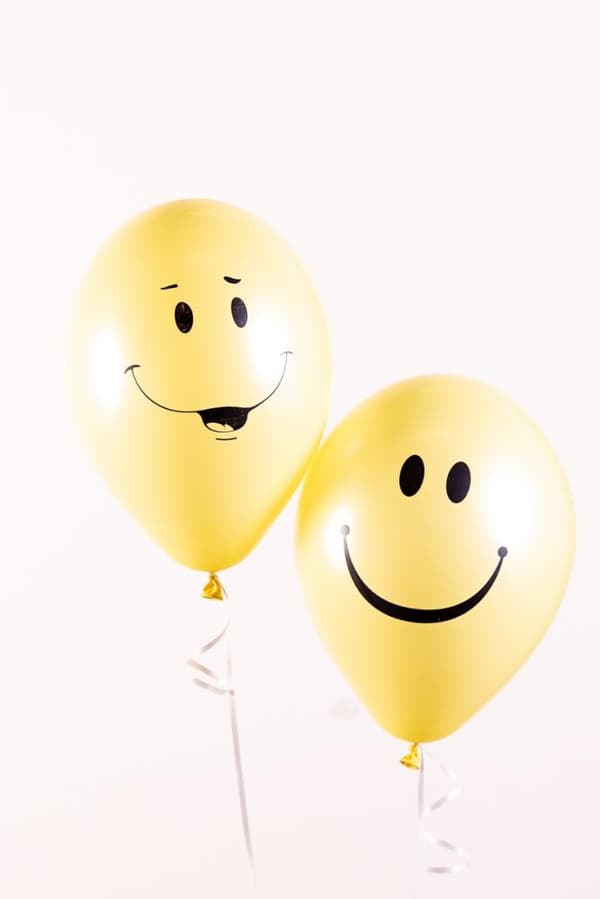 Latexballong Smiley 30cm 10-pack