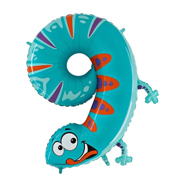 Ballongsiffra 9 Animaloons 100cm