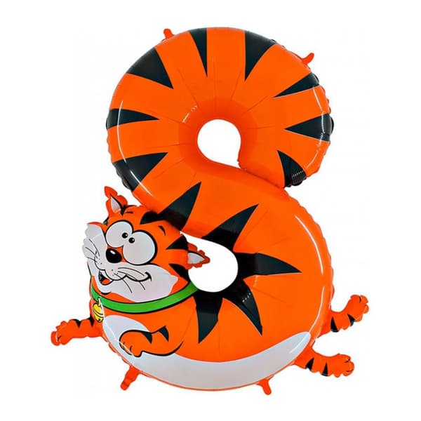 Ballongsiffra 8 Animaloons 100cm