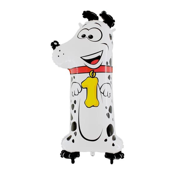 Ballongsiffra 1 Animaloons 100cm