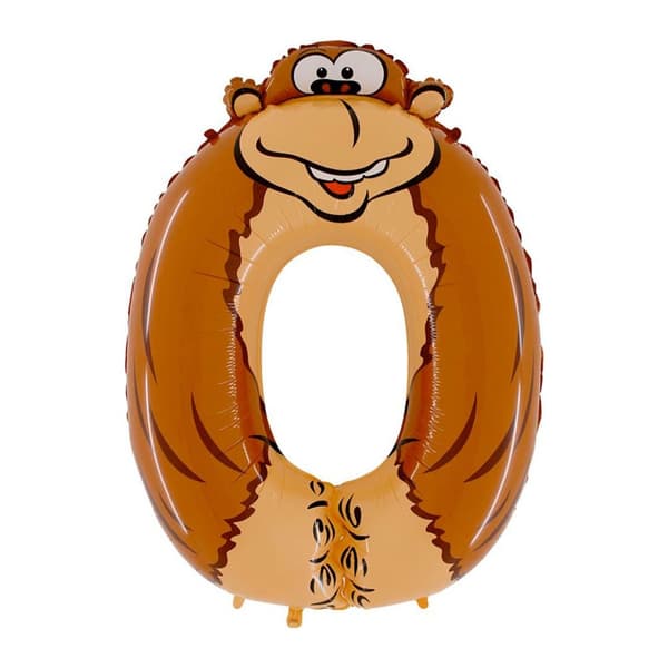 Ballongsiffra 0 Animaloons 100cm