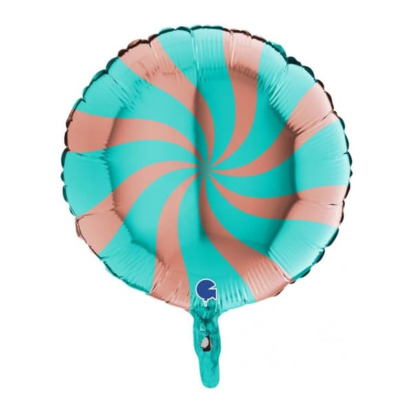 Folieballong Swirly Rosé Guld Tiffany 45cm