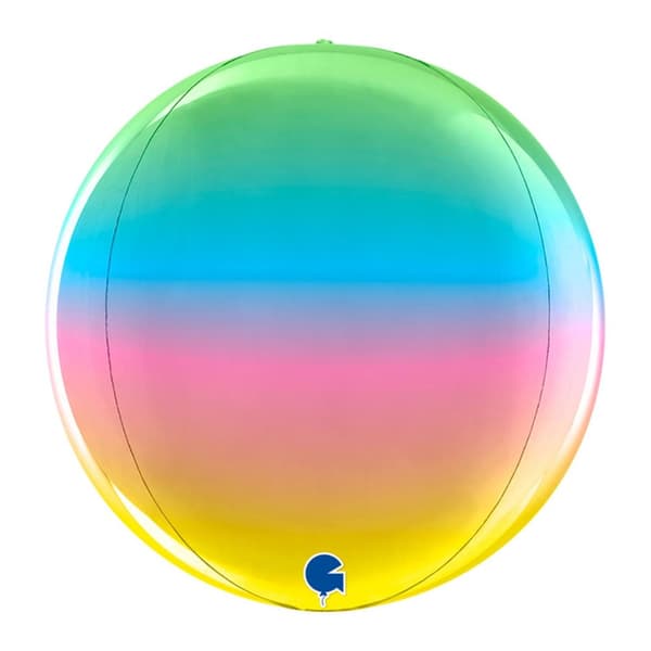 Folieballong Regnbåge Globe 28cm