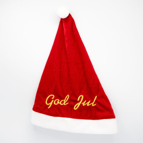 Tomteluva Vuxen "God Jul" 38x30cm
