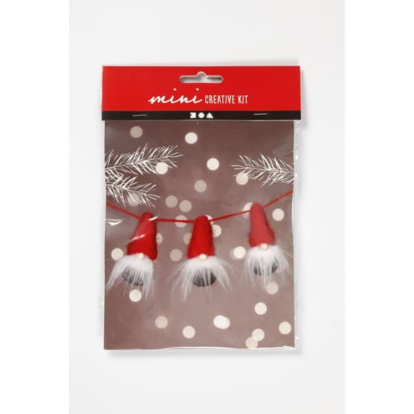 Mini DIY Kit Tomtenissar på snöre 6cm