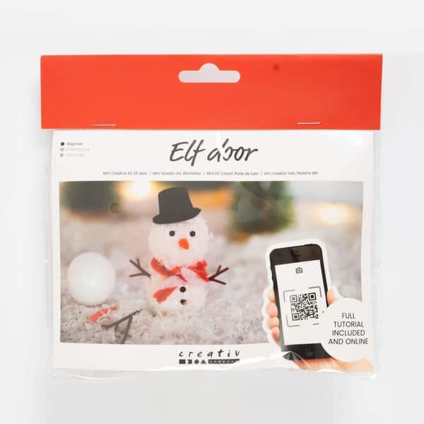 Mini DIY Kit Nissens dörr Snögubbe